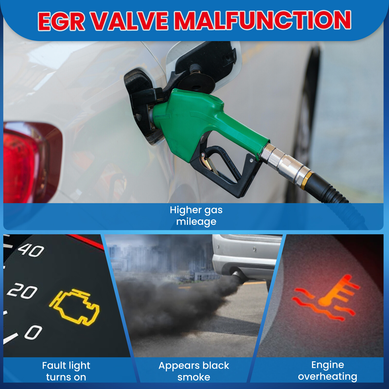 EGR Valve for 12-15 Honda Civic 14-20 Honda Fit 1.5L 10-14 Honda Insight 1.3L