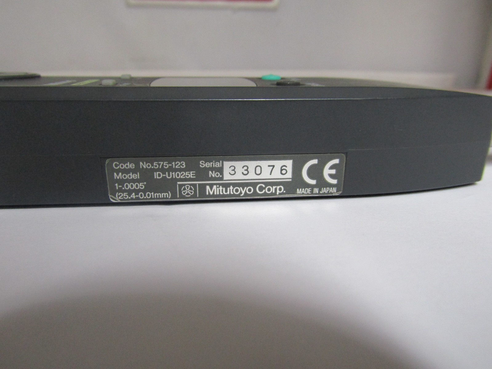 Mitutoyo Absolute Digimatic Indicator 575-123 ID-U1025E in/mm 1" Travel