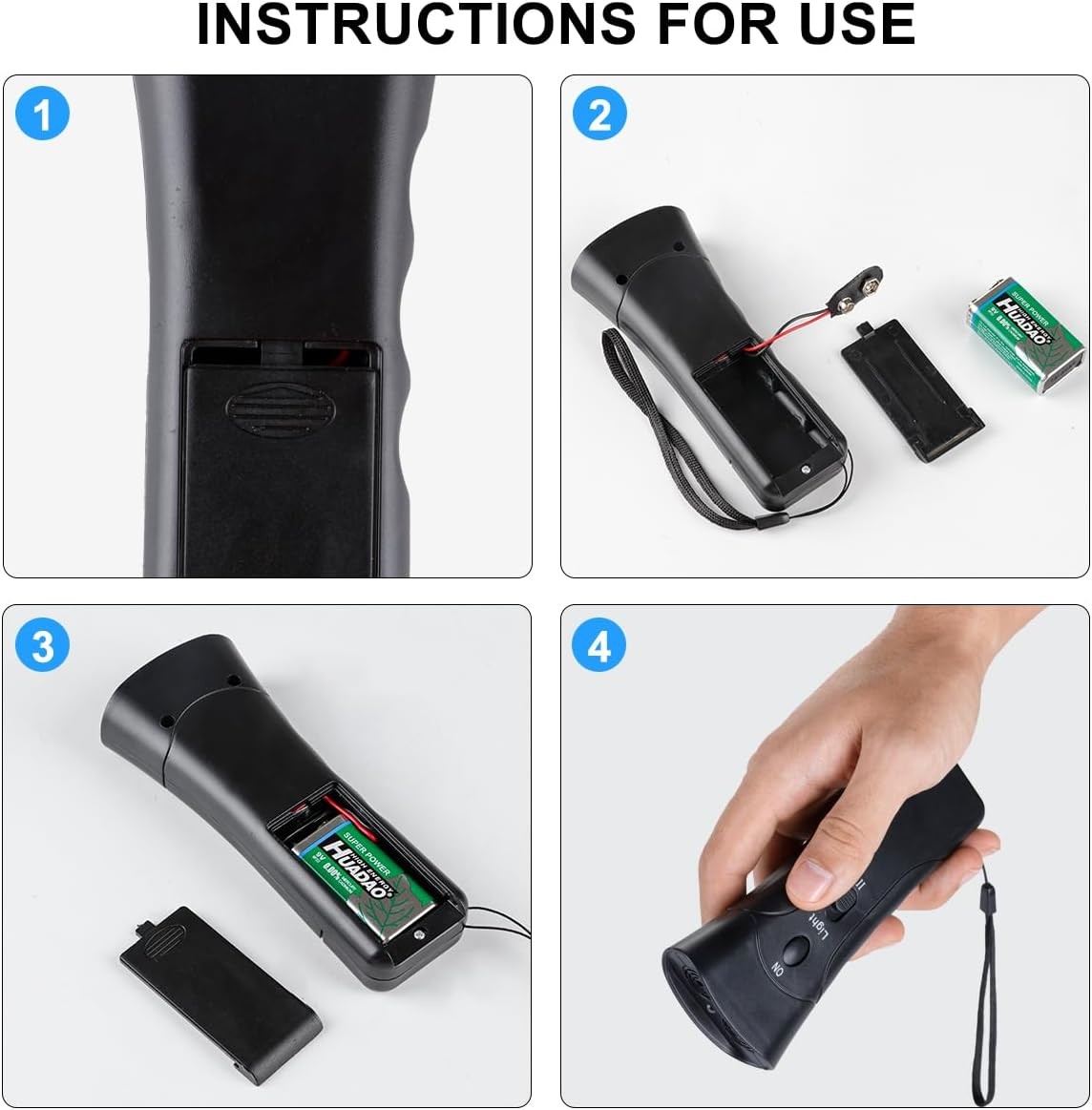 Ultrasonic Anti Dog Barking Device Pet Trainer LED Light Gentle Chaser Style Lot