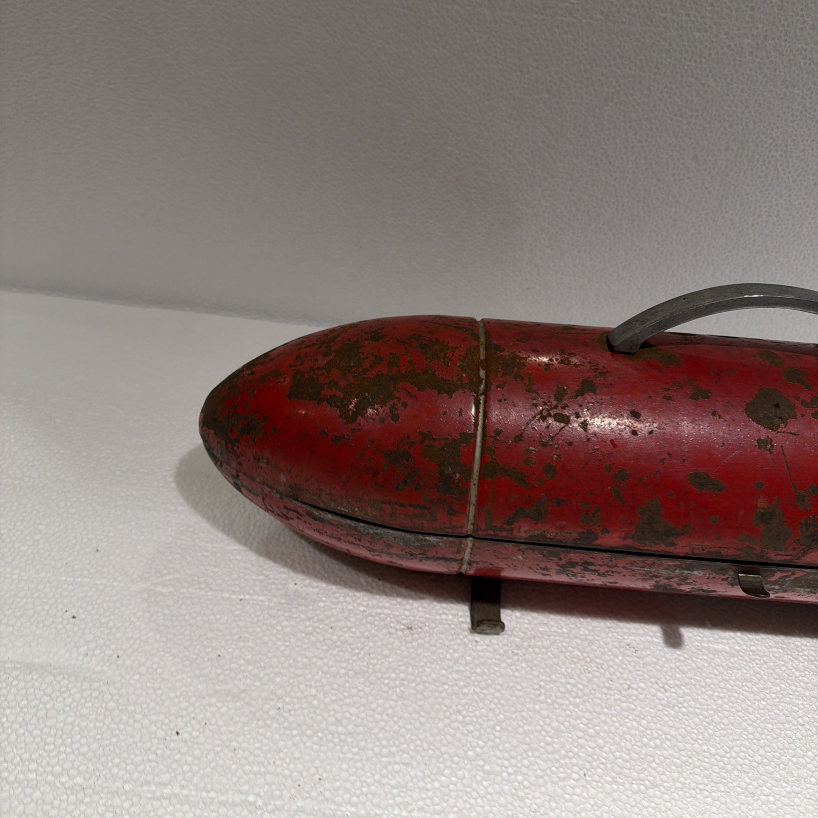 Vintage Blackhawk Torpedo Tool Box Garage Tools Hot Rod Red Rocket Style 1950's