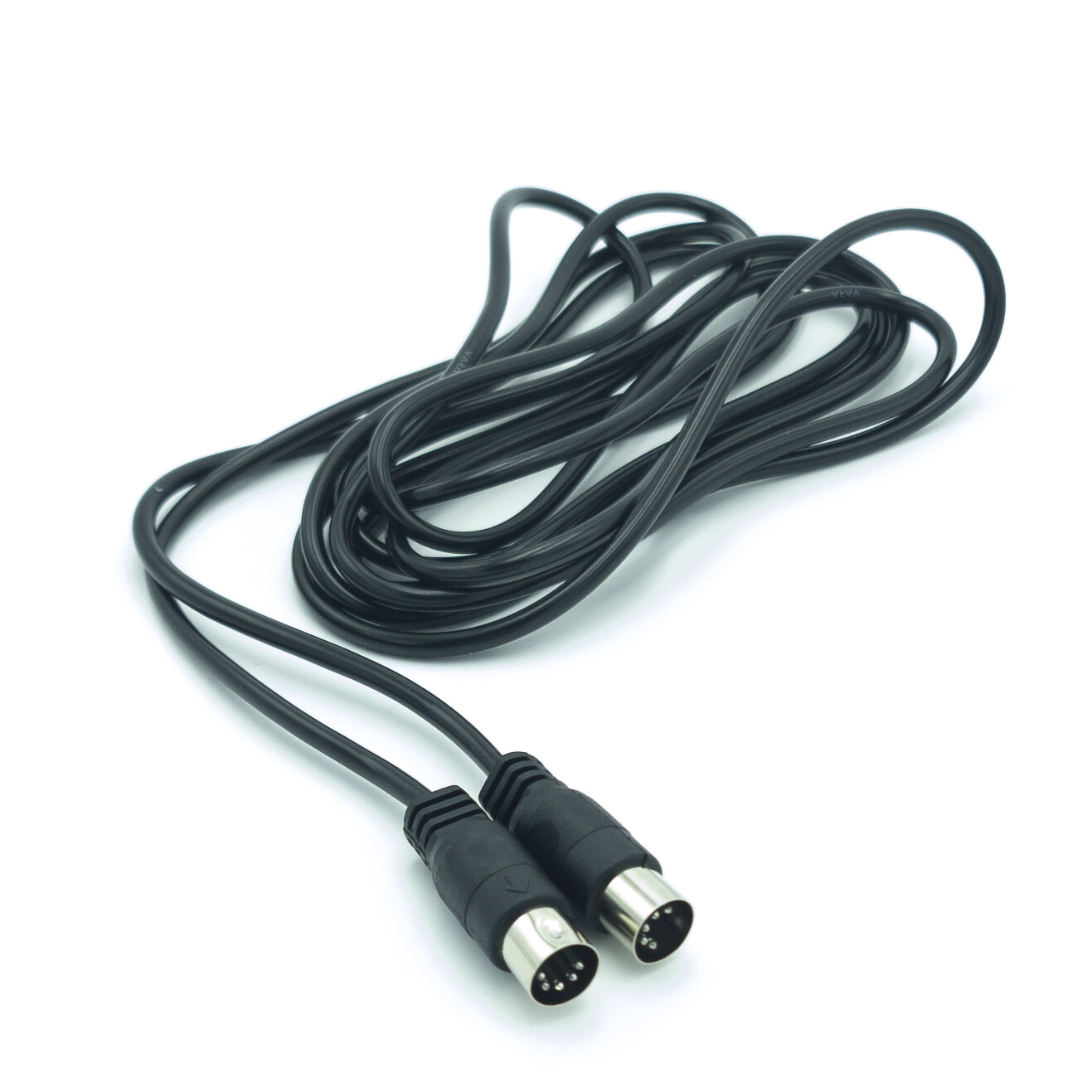 VARA 4, 8, 12ft 5-Pin DIN to 5-Pin DIN MIDI Cable - Black & White