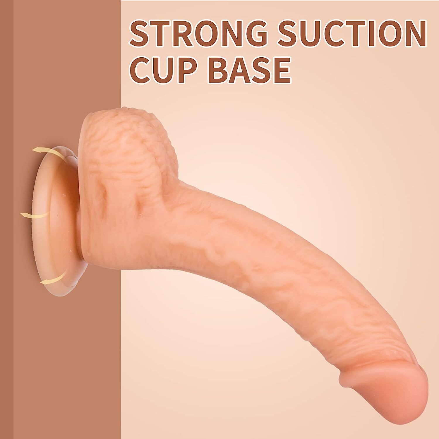 5.3" Dildo For Men Gay Anal Realistic Silicone Penis Suction Cup Women Sex Toy
