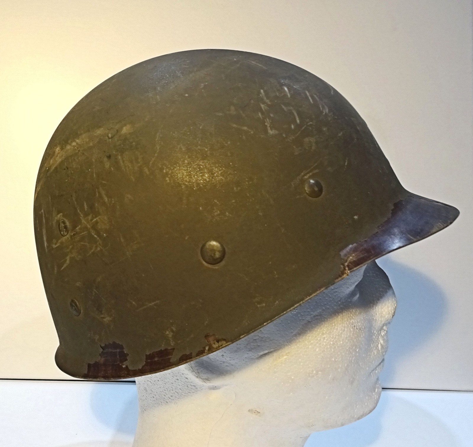 US WWII Hood Rubber Company M-1 Helmet Liner - Rarest of All M-1 Liners