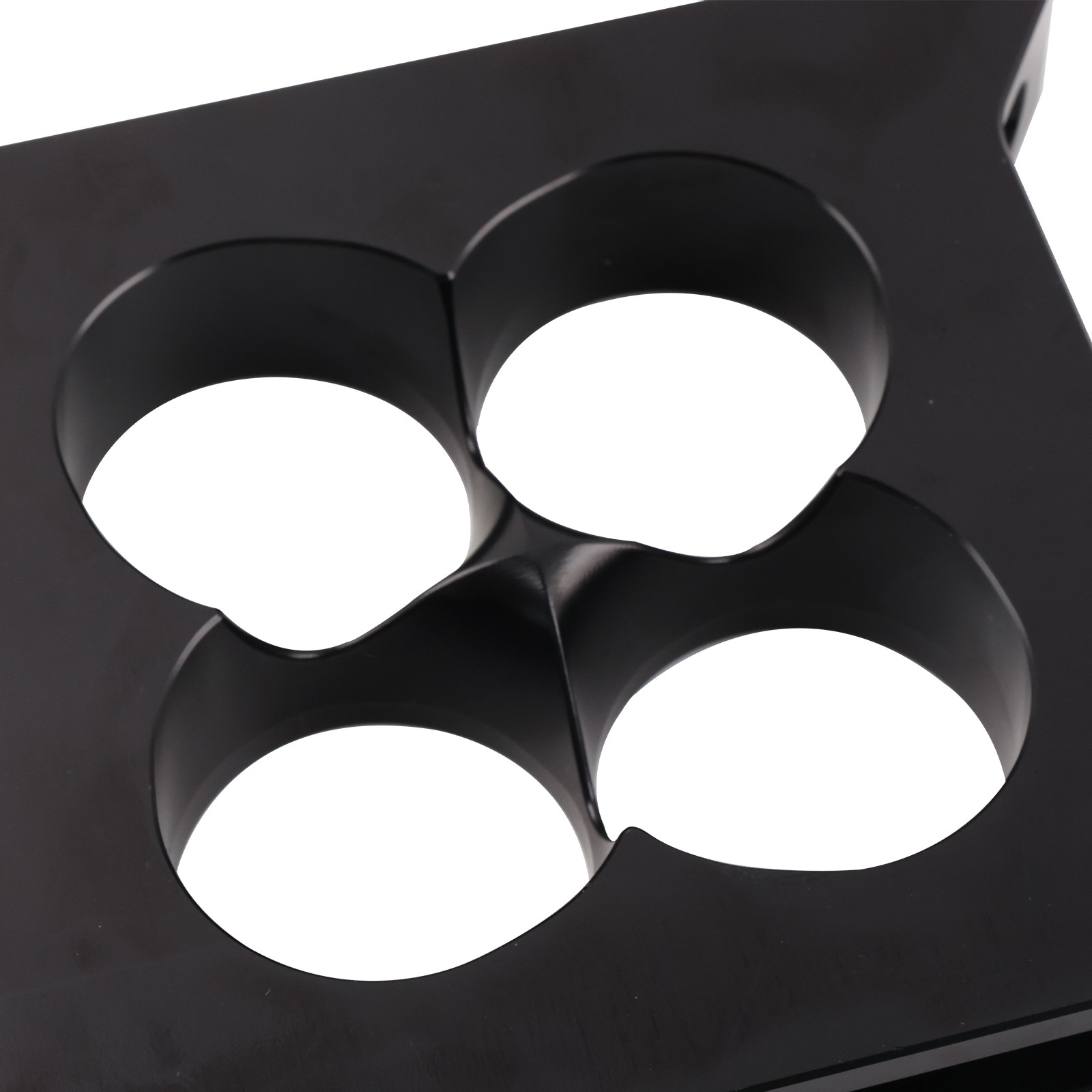 New 1"Thick Aluminum 4150 CNC Machined Carburetor Spacer Square Bore 4 Port BLK