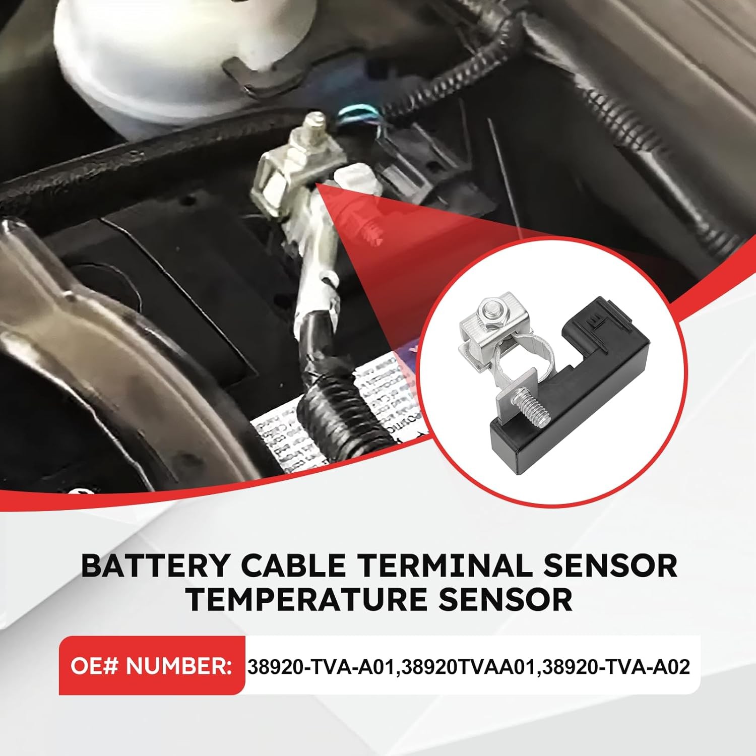 For 2018-2021 Honda Accord Negative Battery Cable Sensor 38920-TVA-A02