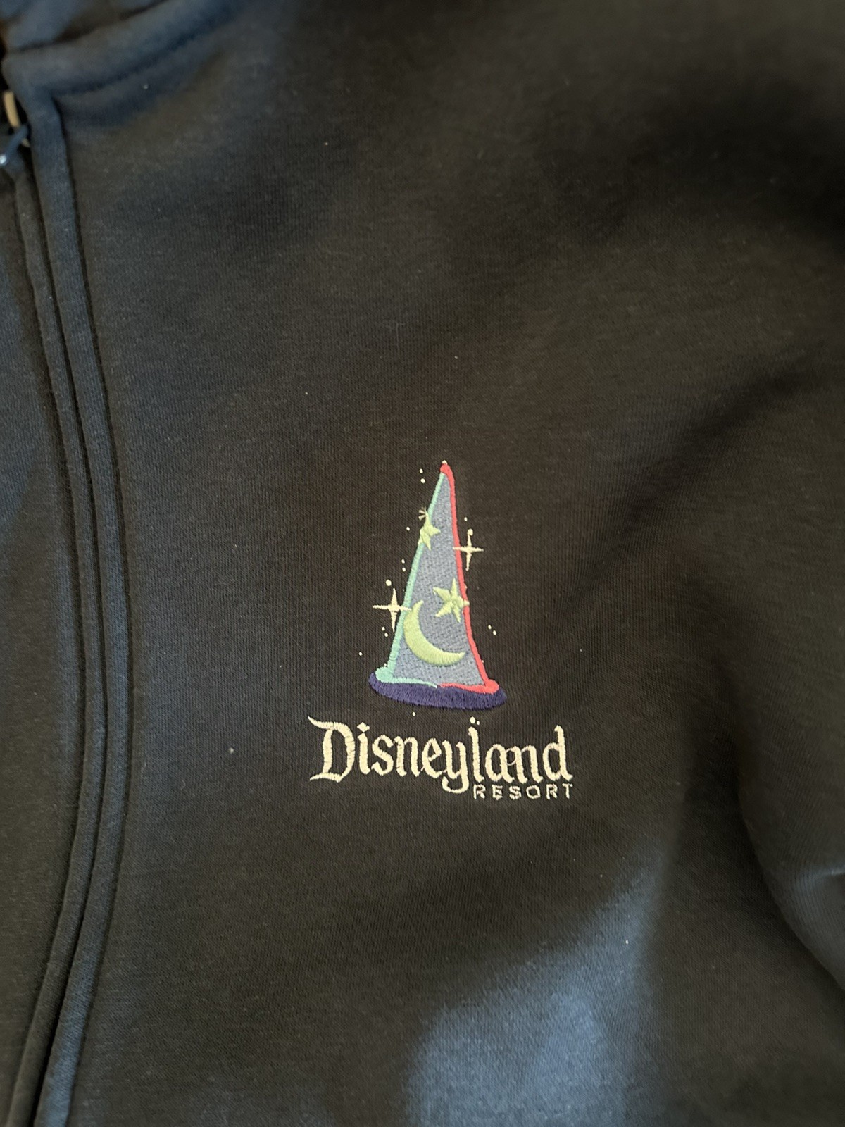 Disney Parks Sorcerer Mickey Mouse Zip Hoodie Adult LARGE - Walt Disney World