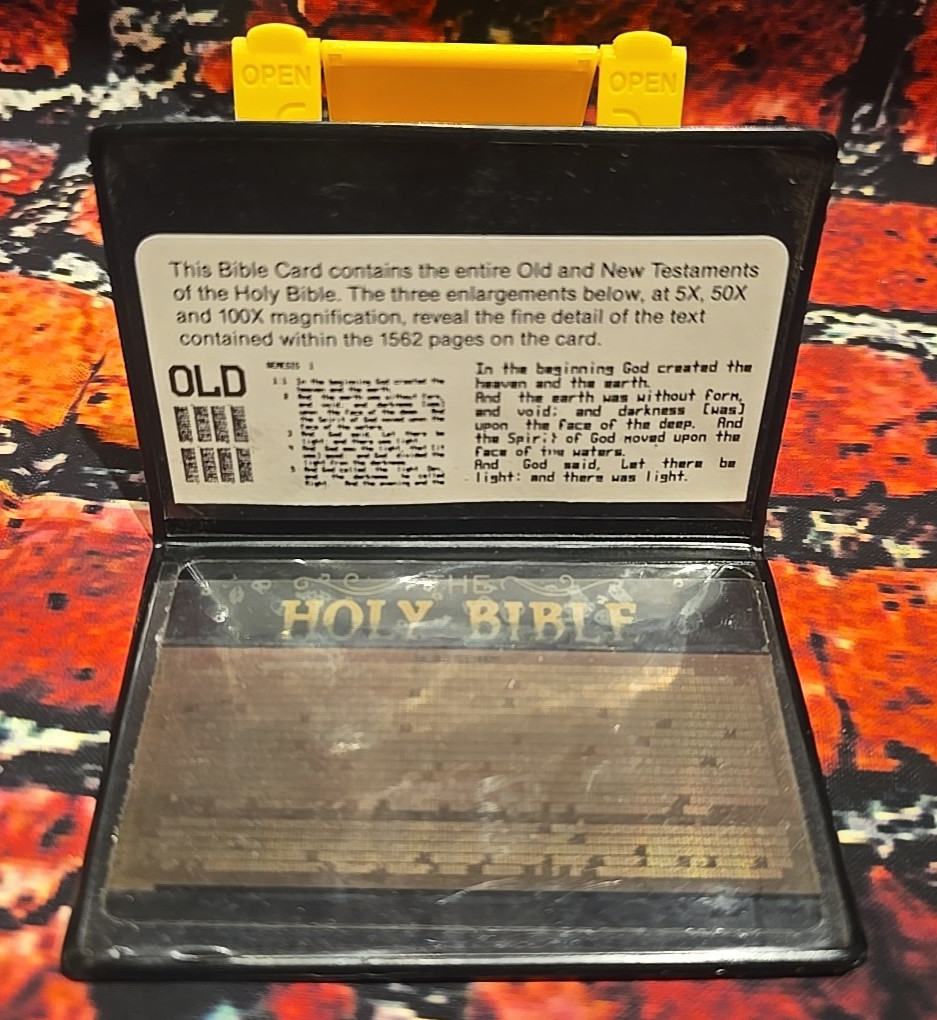 UNIQUE 1970 Holy Lunar Bible NCR Microform - Complete - NEW - King James Edition