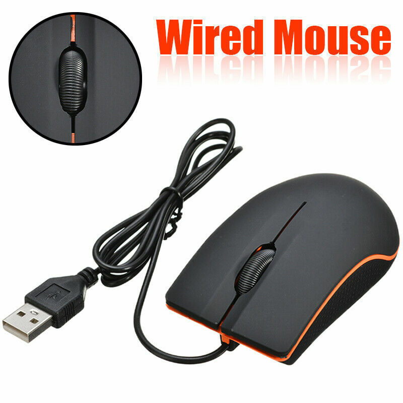 Lenovo M20 Mini Business Portable USB Wired Optical Mouse For PC Laptop Computer