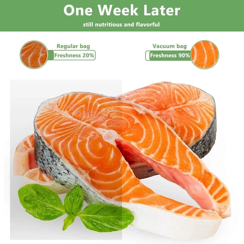 11"x50' Vacuum Sealer Bags Roll 4 Mil Food Storage Saver Embossed Sous Vide Cook