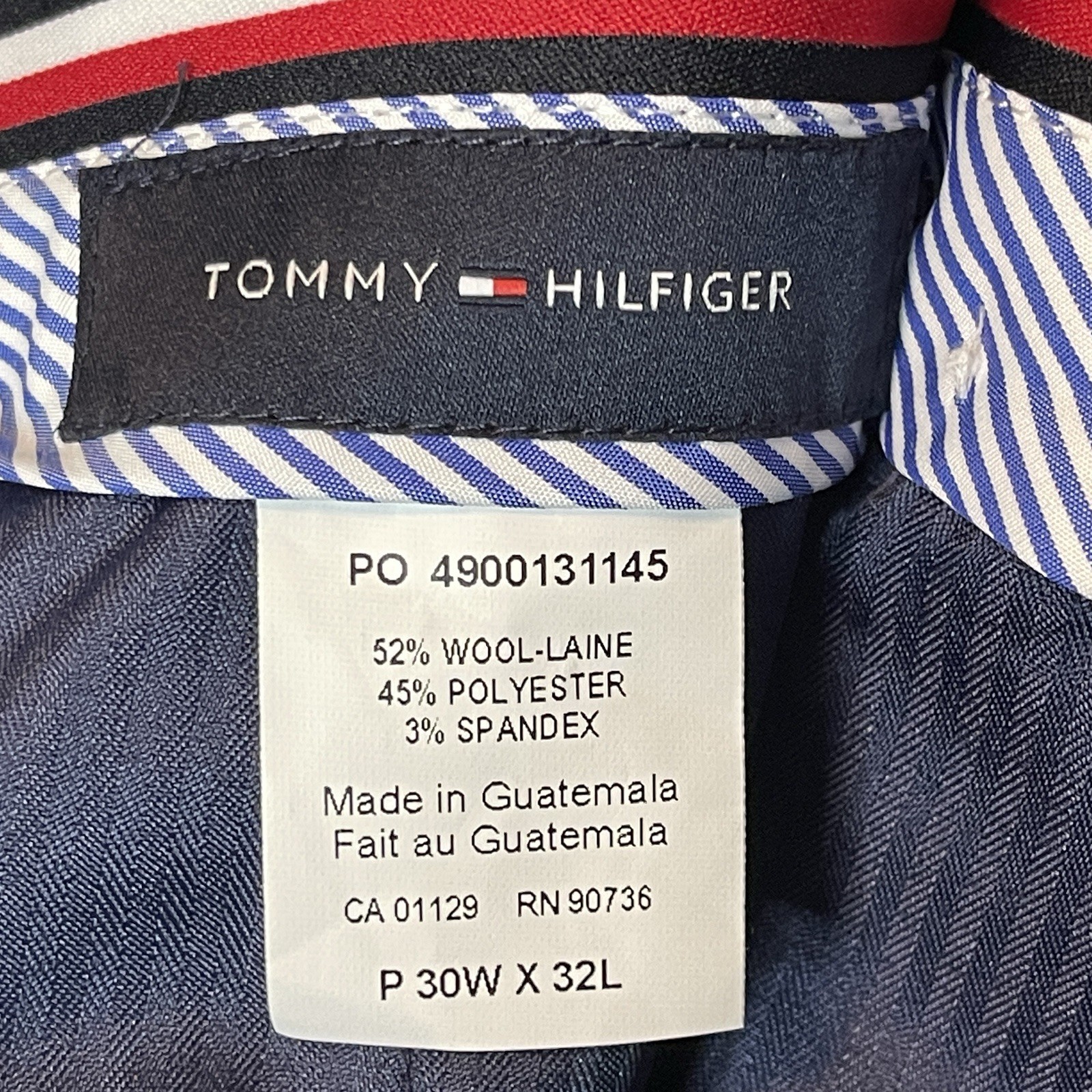 Tommy Hilfiger Mens Modern Fit TH Flex Stretch Solid Performance Pants Navy