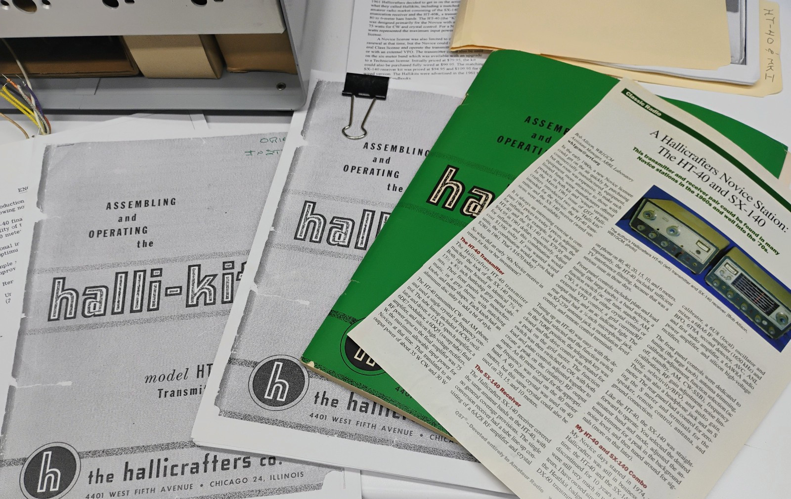 UNBUILT Halli-Kit HT-40K Transmitter. Rare, Vintage Hallicrafters Unbuilt Kit.