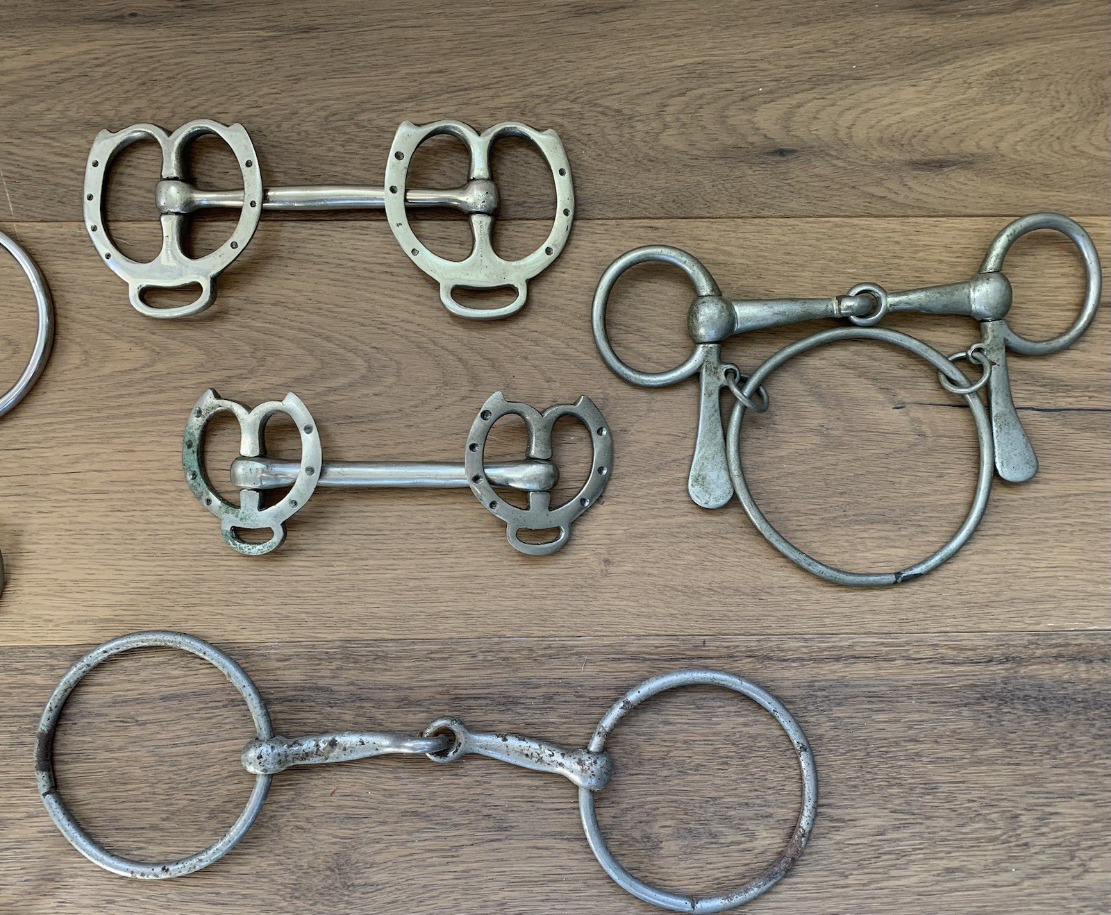 Lot of 9 Vintage Horse Pony Bits Barn Farm Decor