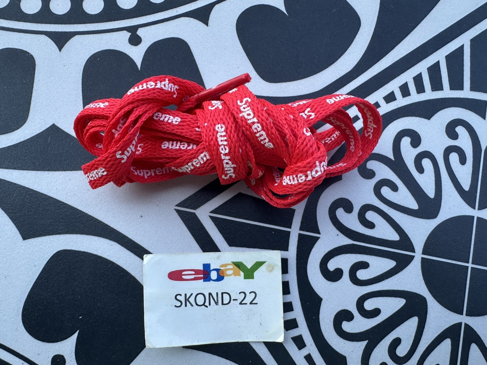 Supreme Shoe Laces Red Free Shipping