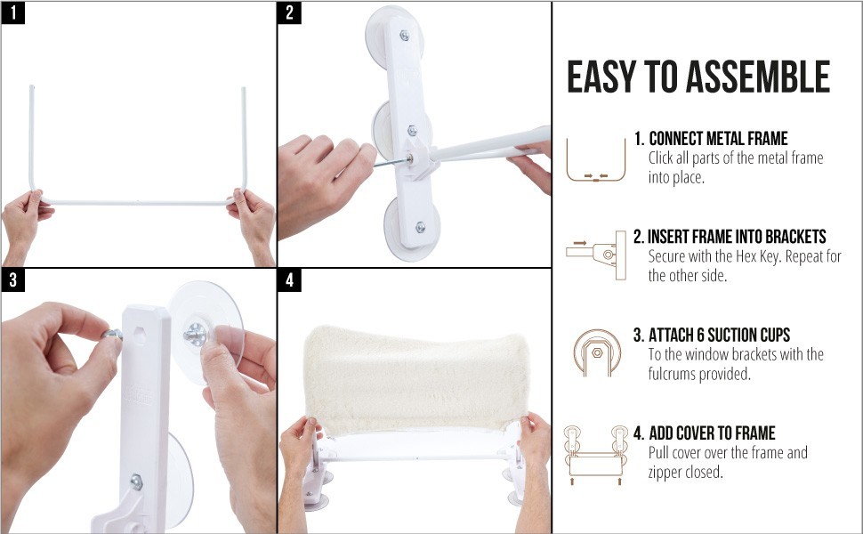 Cat Window Perch Cat Window Hammock Adjustable Bed Foldable