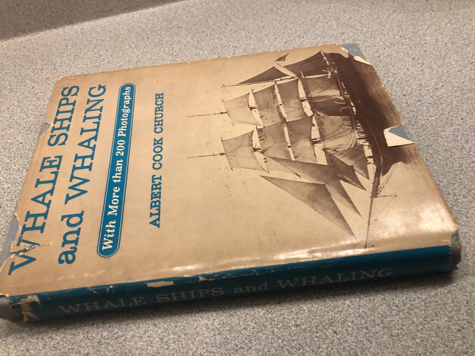 Vintage Whale Ships And Whaling By Albert Cook Church 1st EDITION! Original 1938