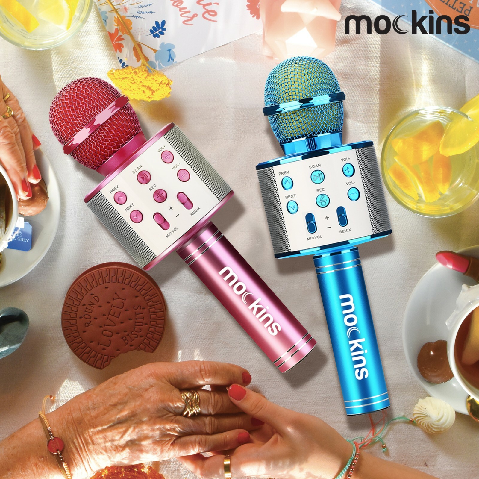 Mockins Portable Wireless Bluetooth KARAOKE MICROPHONE Purple Holiday Gift kids