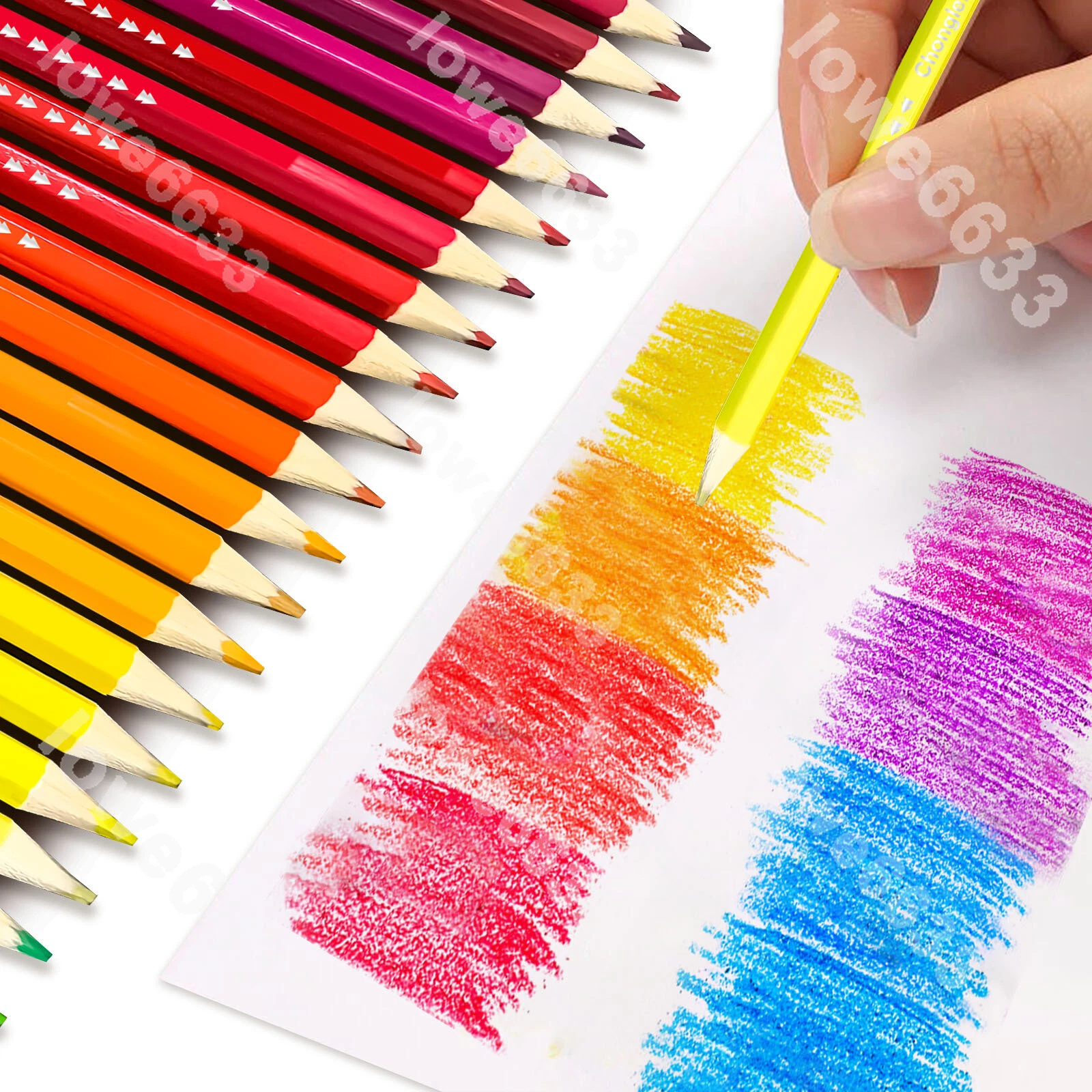 120 Color Premium Art Drawing Pencils for Adults Coloring Books Soft Core NEW