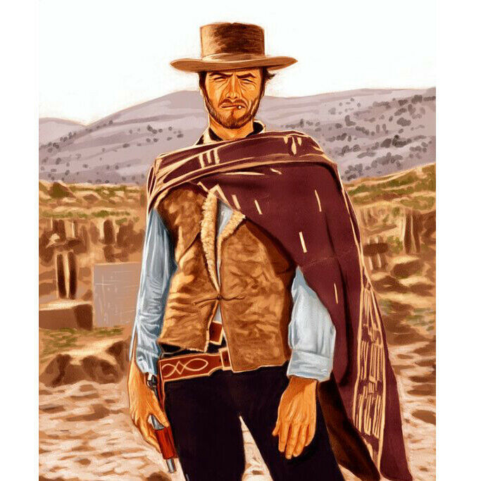 Clint Eastwood Western Cowboy Poncho Serape replica handmade of Alpaca wool