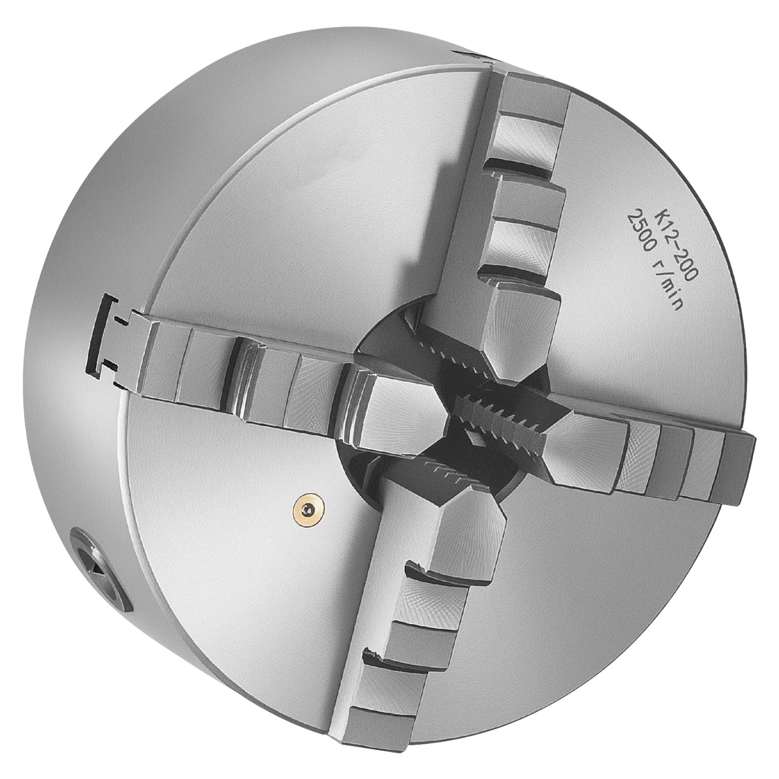 8 In 4-Jaw Self-Centering Lathe Chuck with 1 1/2 in-8 Backing Plate