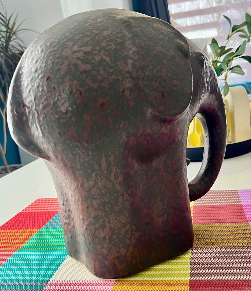 MCM Ceramic Minimalist Elephant Sculpture Vintage