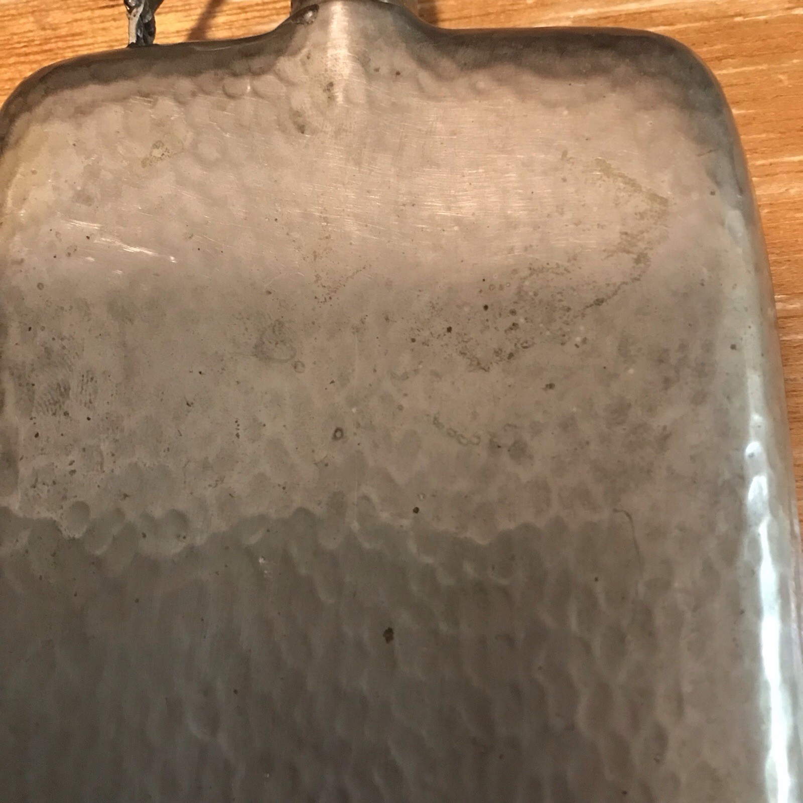 ANTIQUE SIGNED P.C.C.C. 1800’s HAMMERED🔨SILVER PLATE OVER COPPER FLASK L@@K 👀