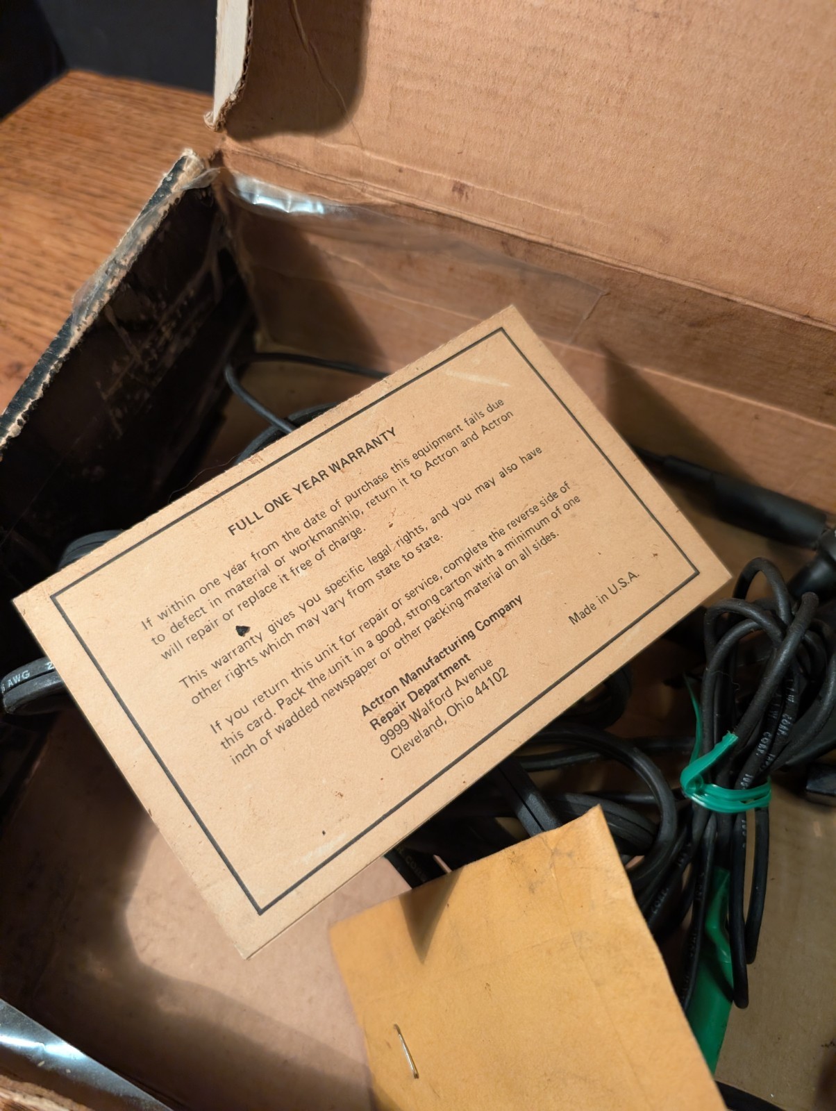 VTG Actron Inductive Diagnostic Analyzer Model 628 W Box & Manual Made In USA