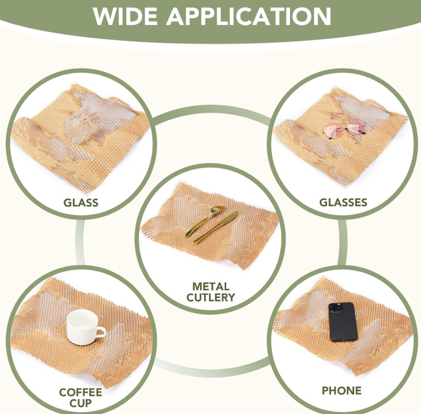 Honeycomb Packing Paper Cushion Wrap Sheets Packing Moving Shipping Lock Protect