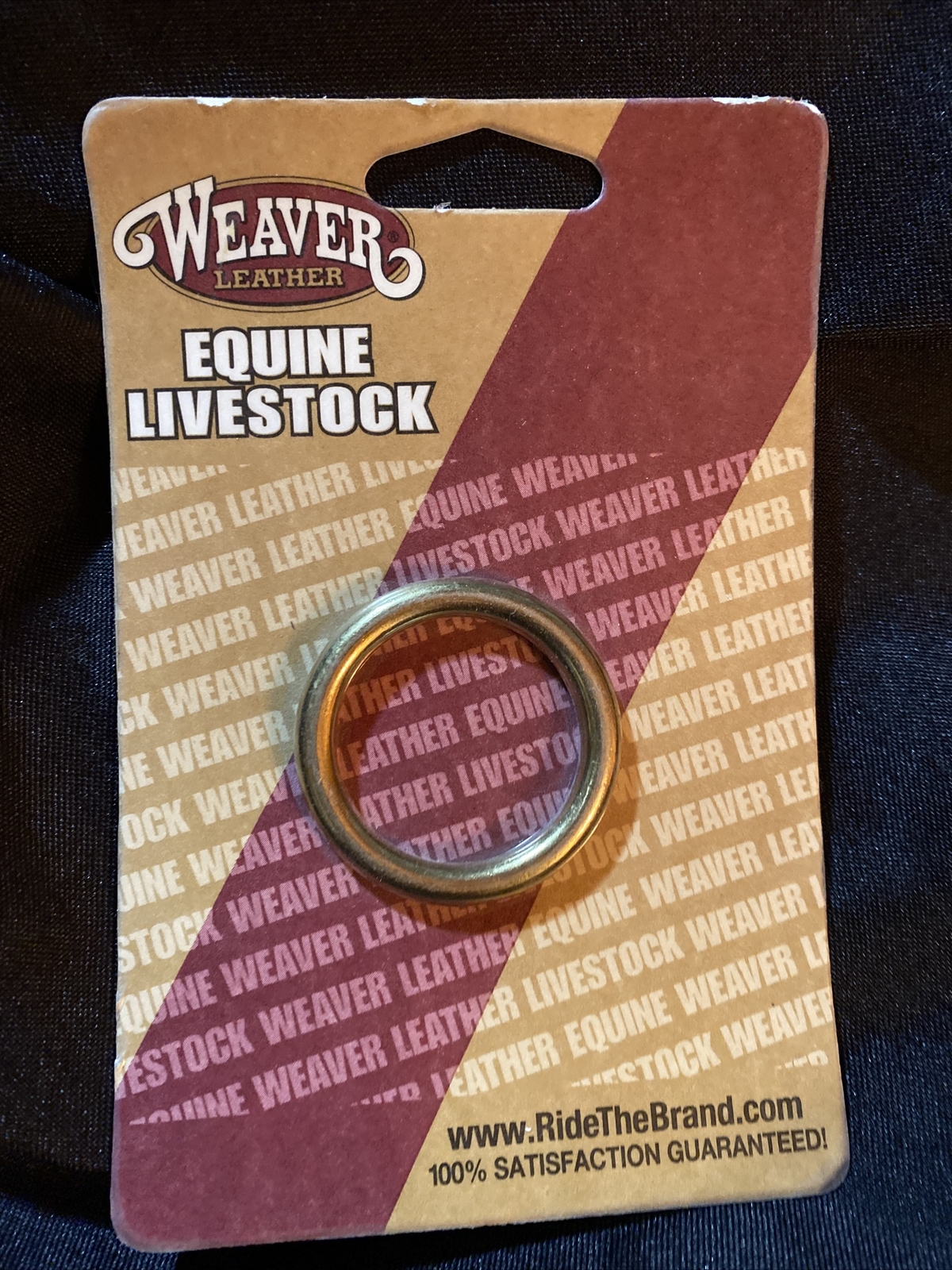 WEAVER LEATHER CARD HDWR, 1 1/4" SOLID BRASS O-RING Set Of 2 Packs