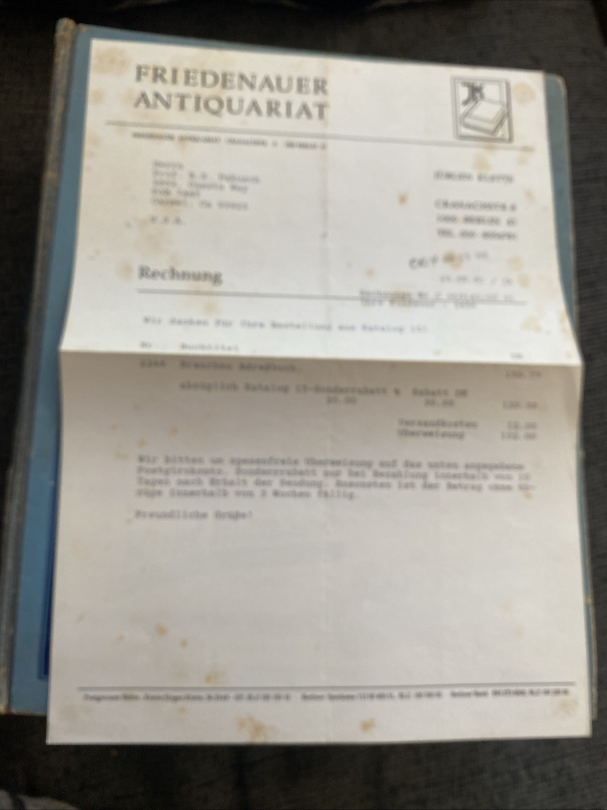 German BERLIN Phone Book 1940-41 WW2 Address Telephone Vintage Directory Germany