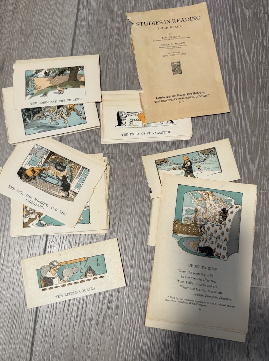 Ephemera 1928s Colorful Illustrations 50+ by Ruth Mary Hallock Children Fairy Ta