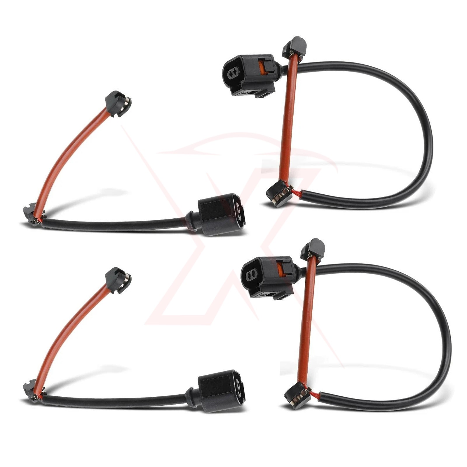 For Porsche Cayenne Panamera 10-17 4pcs Disc Brake Pad Wear Sensor Front & Rear