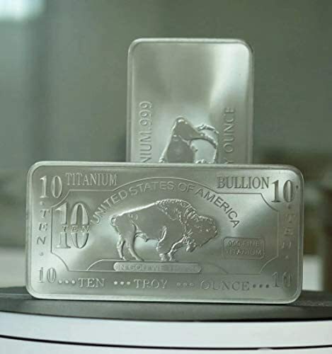1x 10 Ounce Oz Titanium Buffalo Bar .999 Fine Ti Element one - ten oz