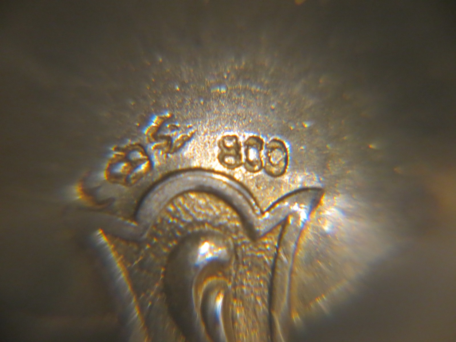 German Gilt 800 Silver 12 Demitasse Spoons Set no monograms