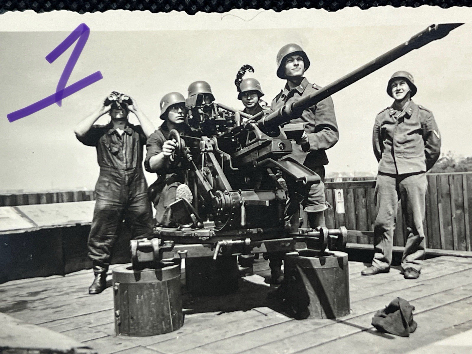 7X German ww2 Flak Kaserne Soldaten Luftwaffe Grab Poland Polen Photo album