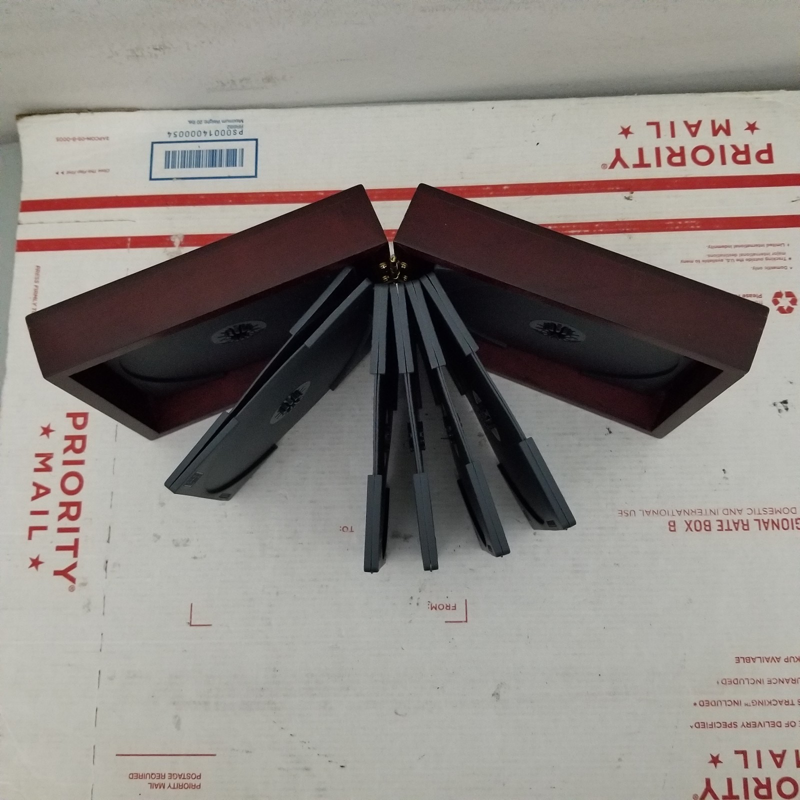 Prozac Pharmaceutical Advertising Box CD Case Box Wood Drug Rep Promo Vintage