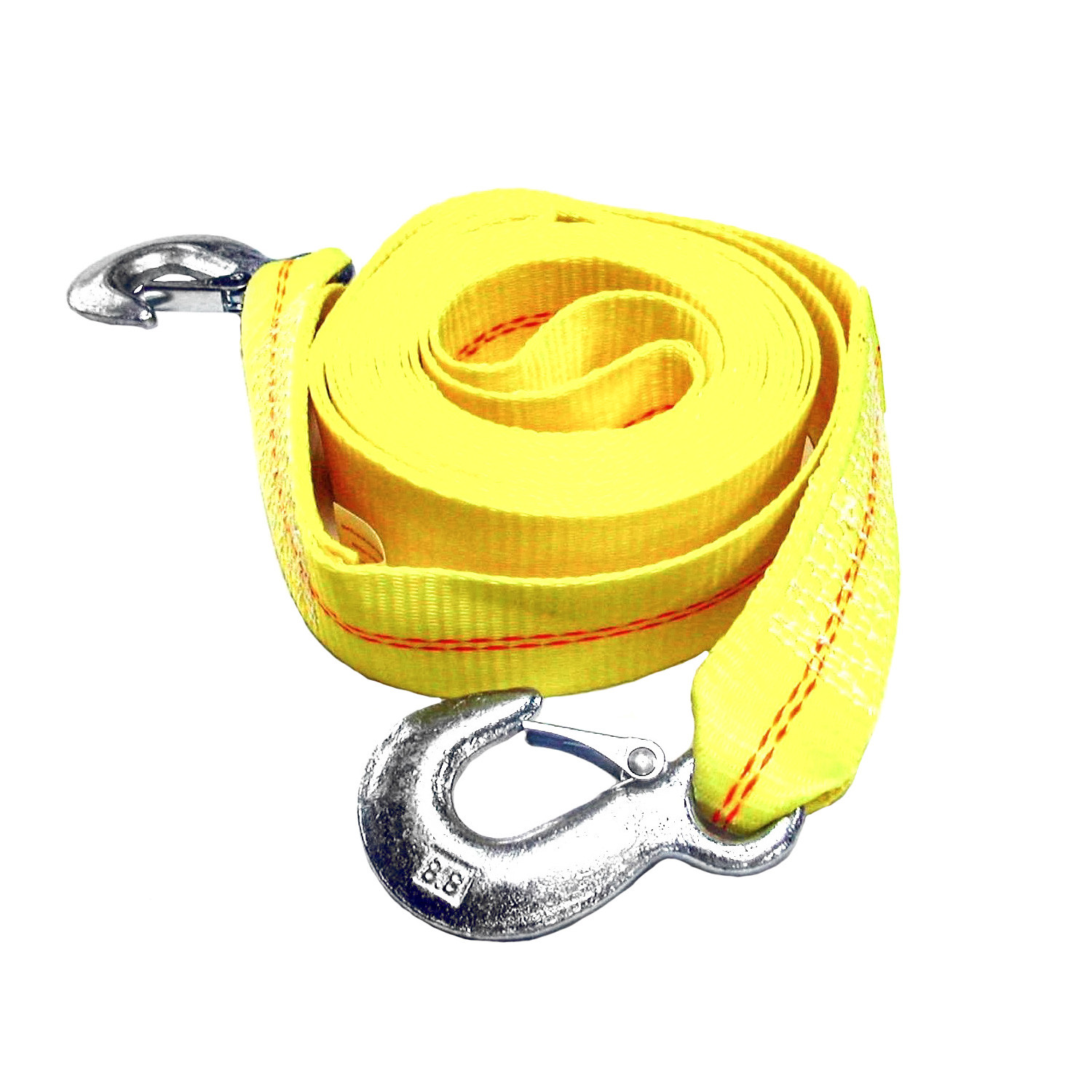 HFS(R) Father's Day 2" x 30 Ft Tow Strap Rope 2 Hooks 10000lb Towing Recovery