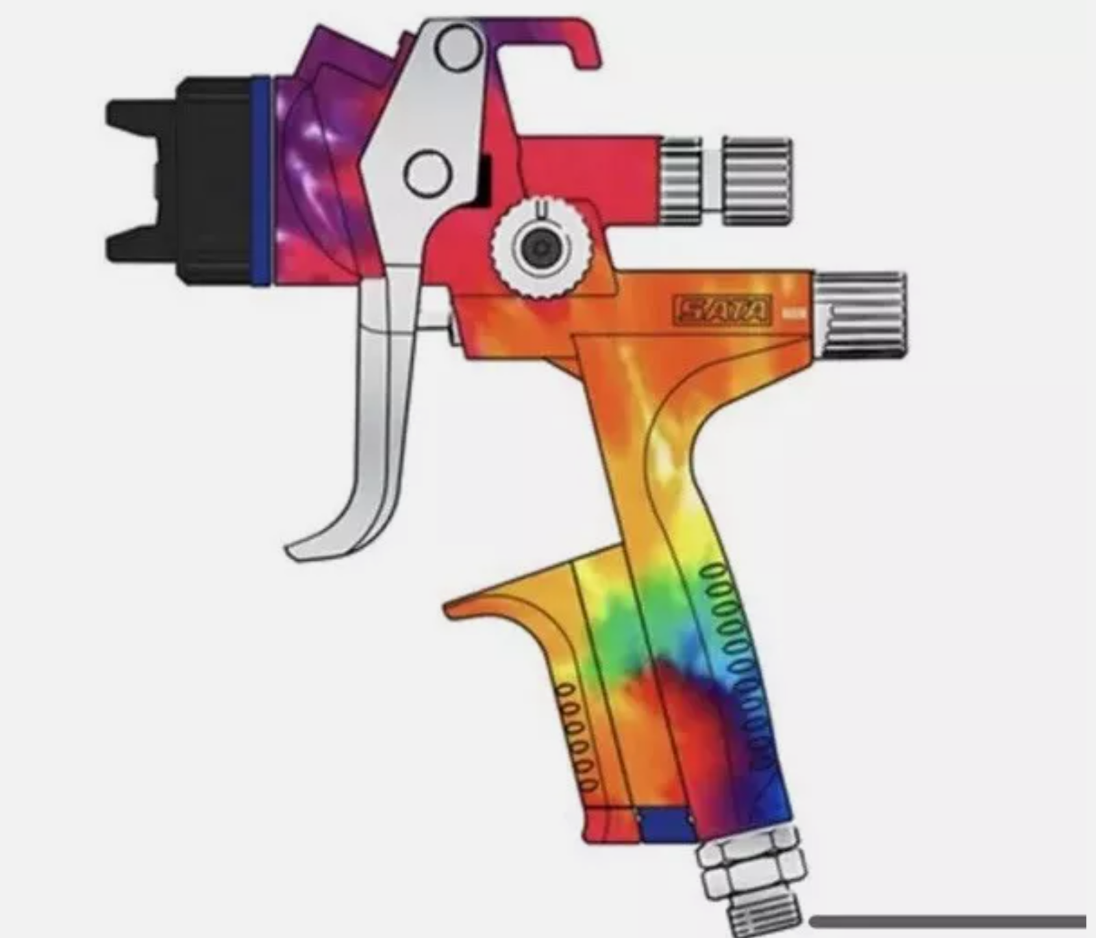SATAjet X 5500 RP 1.3 O Standard Spray Gun W/RPS Cups - Limited Special Edition
