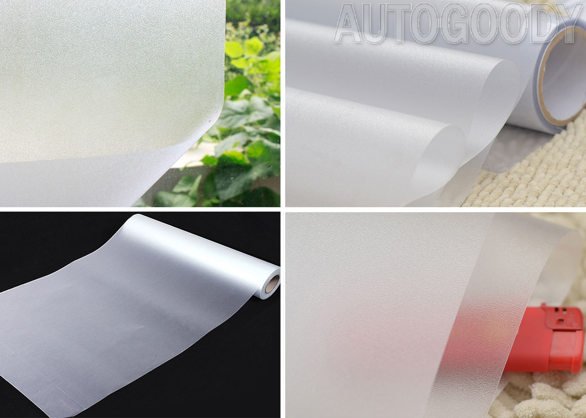 Frosted Glass Film Static Cling Office Bedroom Bathroom Home Window Tint