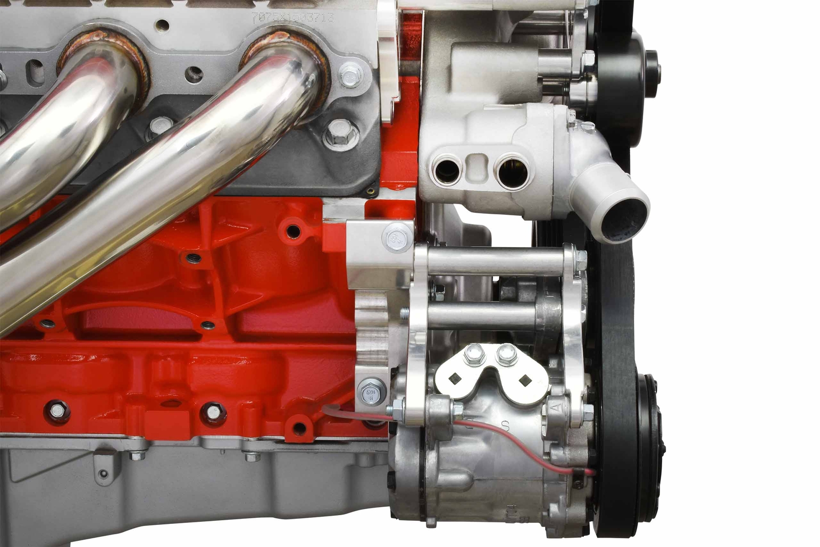 LS Truck Low Mount 6-Rib Sanden 7176 A/C Compressor Bracket