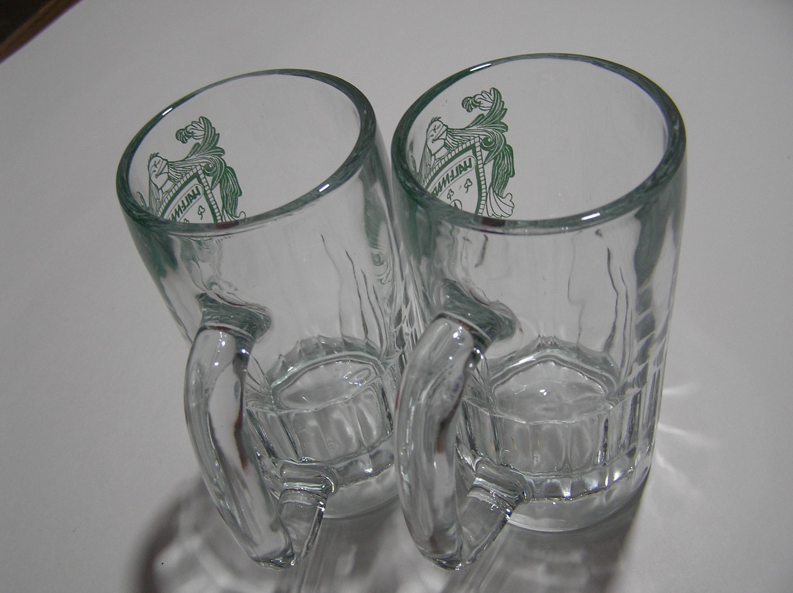 2 Vintage Beer Mugs Commemorating The Motorola St.Patrick's Day Festival in 1988