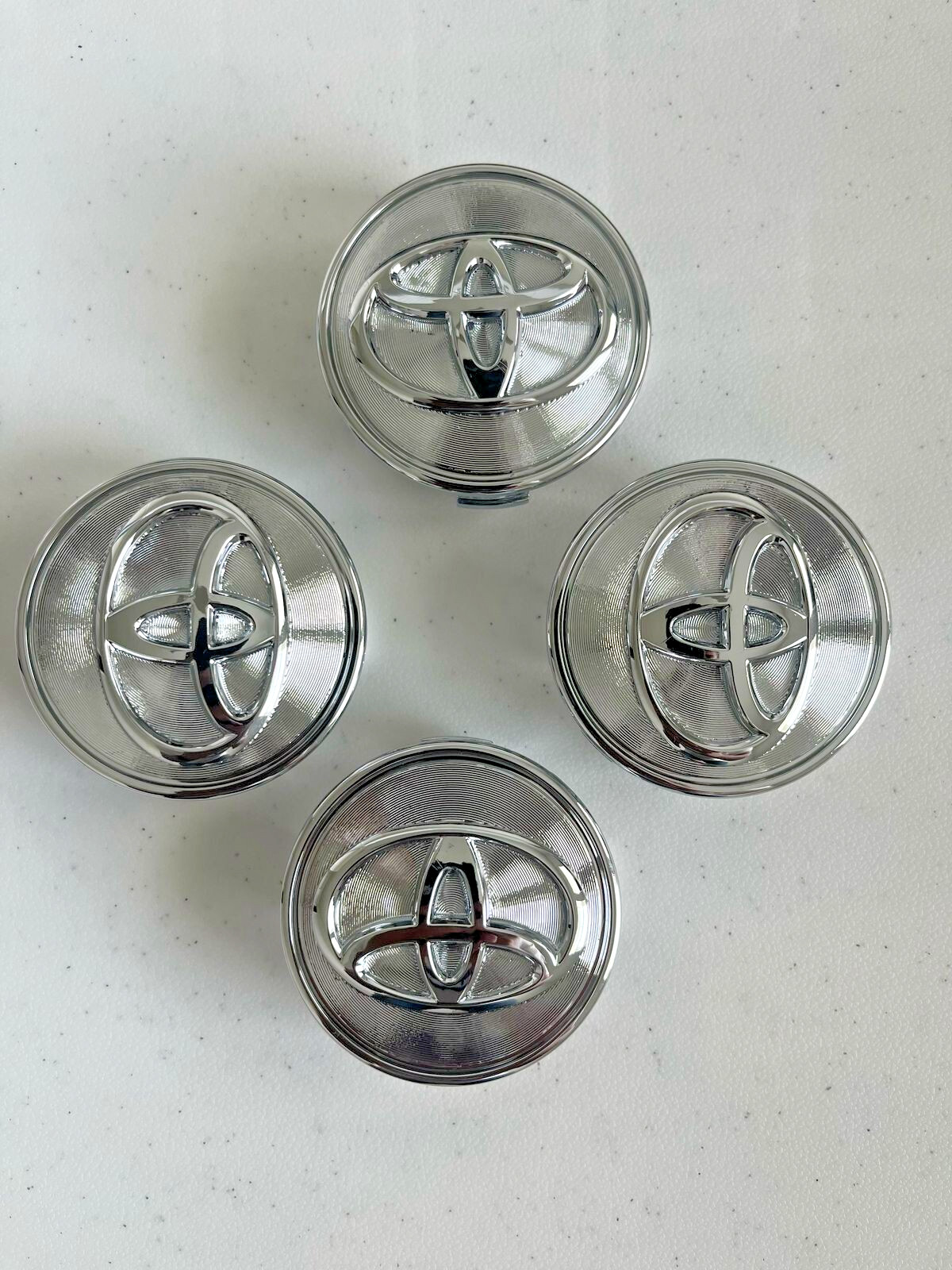 Set Of 4 Toyota 62mm Chrome Wheel Center Caps Fit Camry Corolla Prius &more