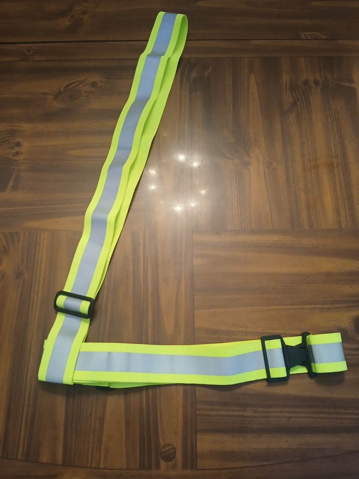2 Pc Yellow Reflective Sash with Adjustable Visibility Belt Safety Strap(24-1902