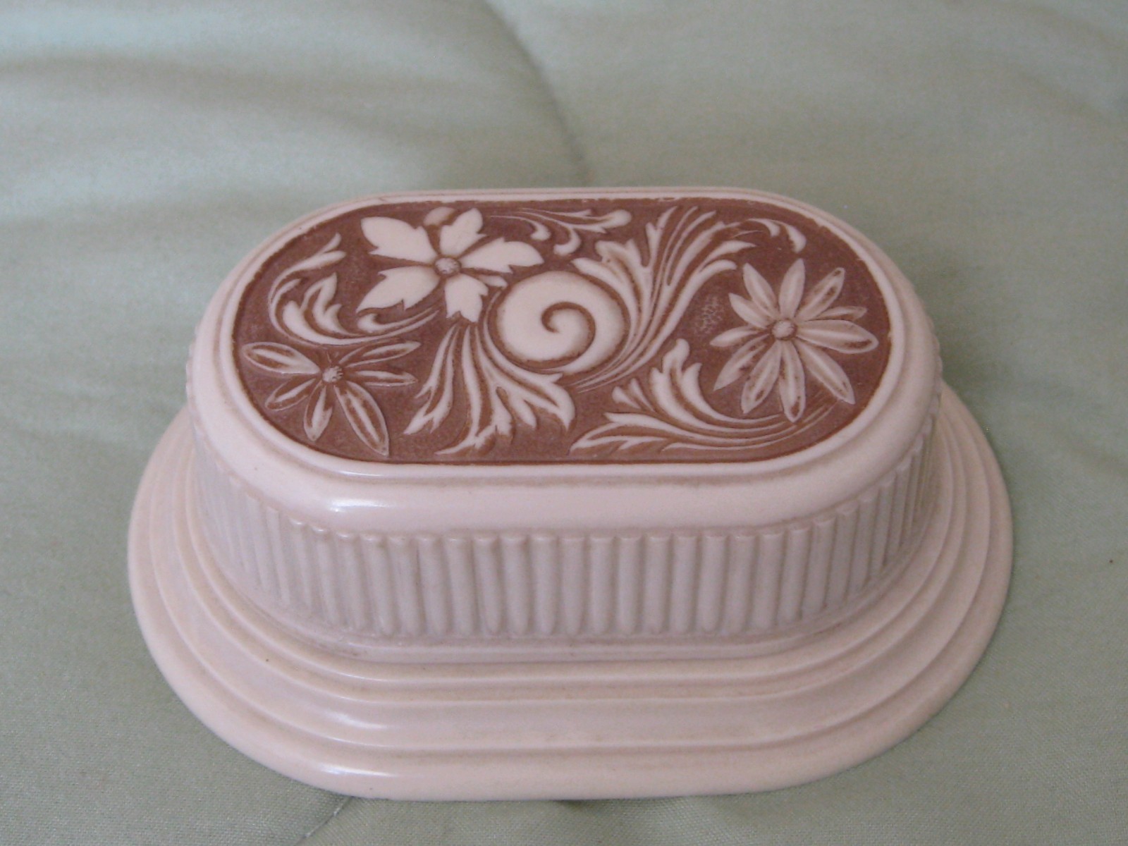 Antique/ Older Vintage Celluliod Blue Decorated DOUBLE RING Presentation Box