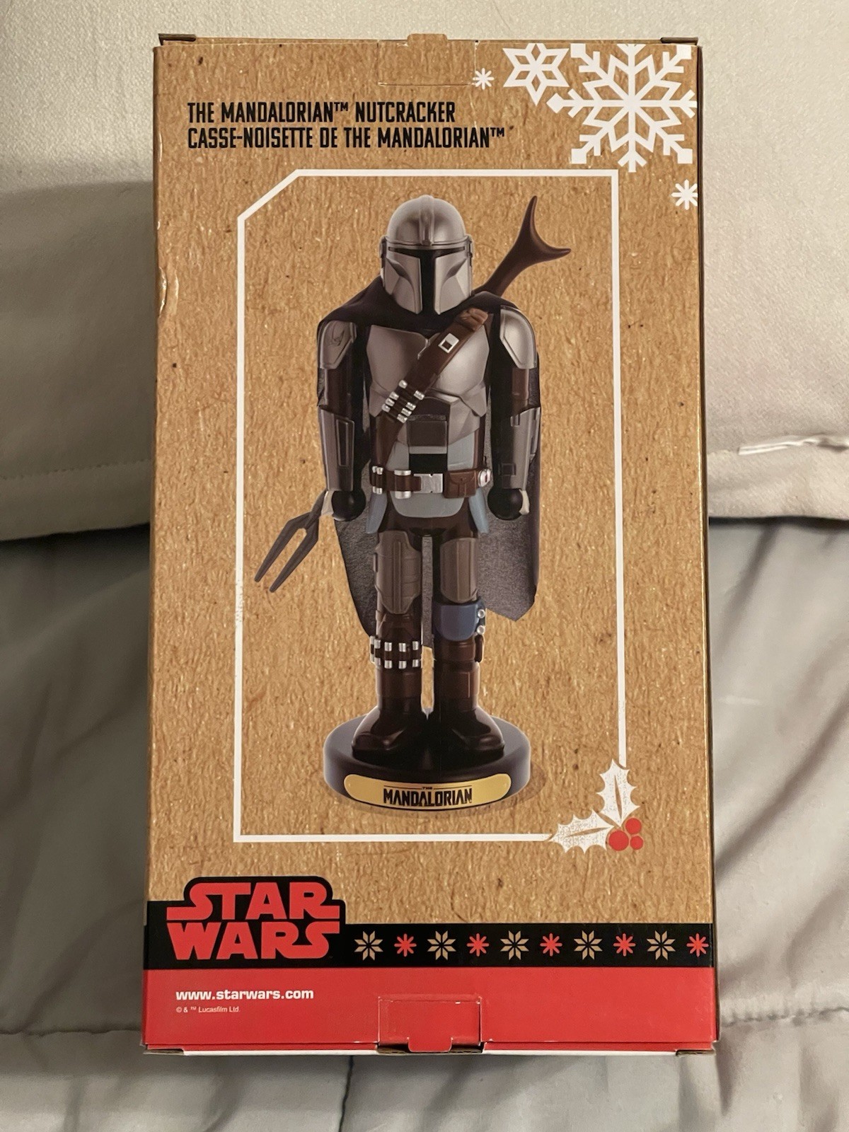 Very Rare, New Star Wars The Mandalorian Christmas 10" Nutcracker • Kurt Adler