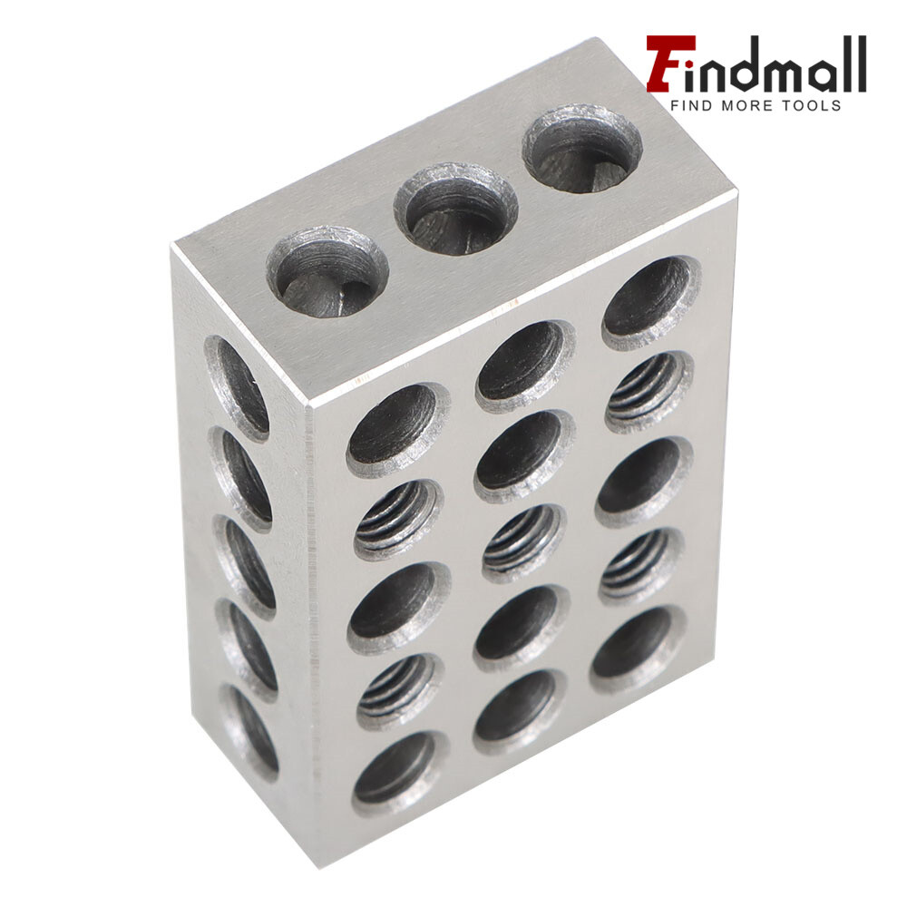 1 Matched Pair Ultra Precision 1-2-3 Blocks 23 Holes .0001" Machinist 123 Jig