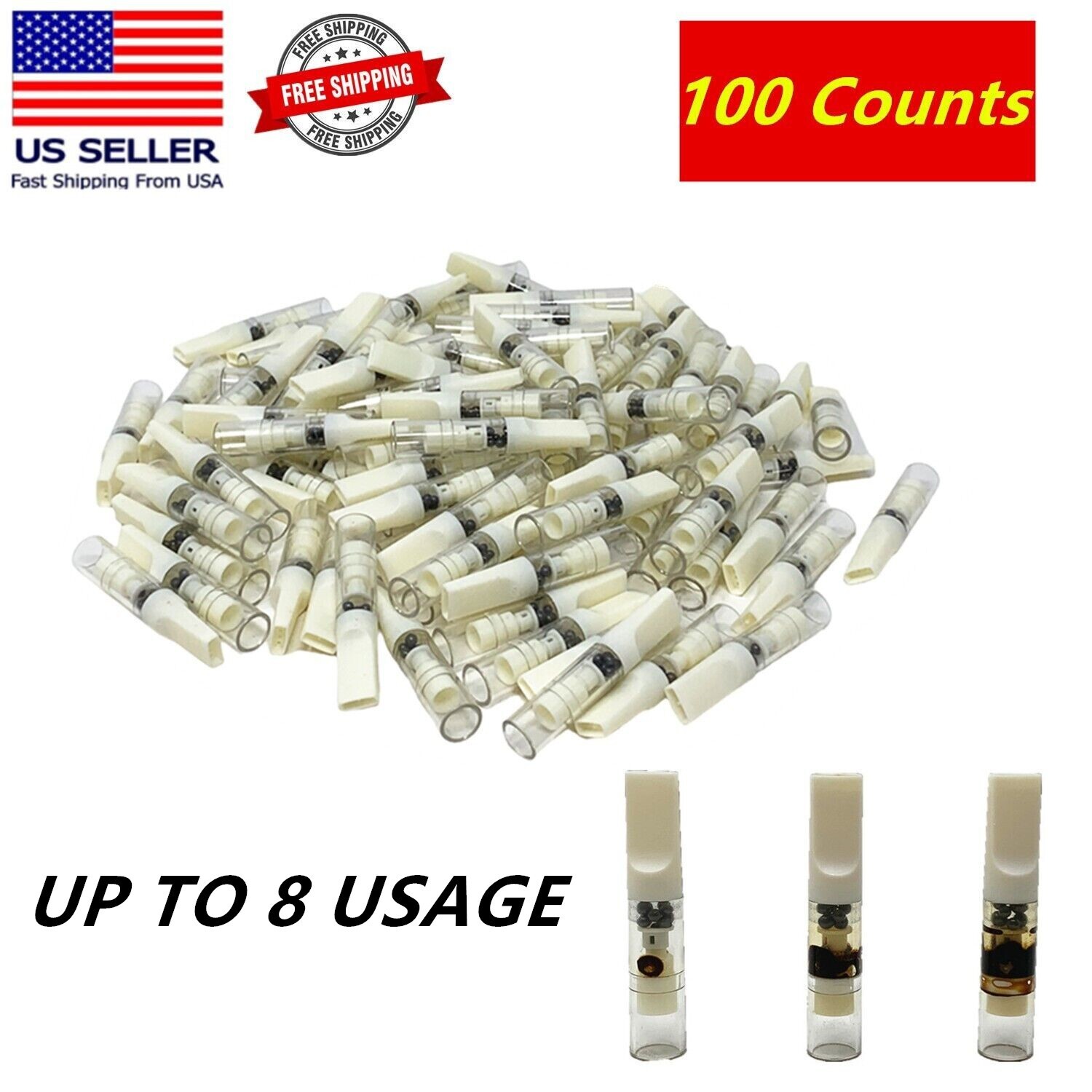 100 Pc Filter Cigarette Tube Smoking Filters Tube Cigarette Tobacco 4-8 Usage