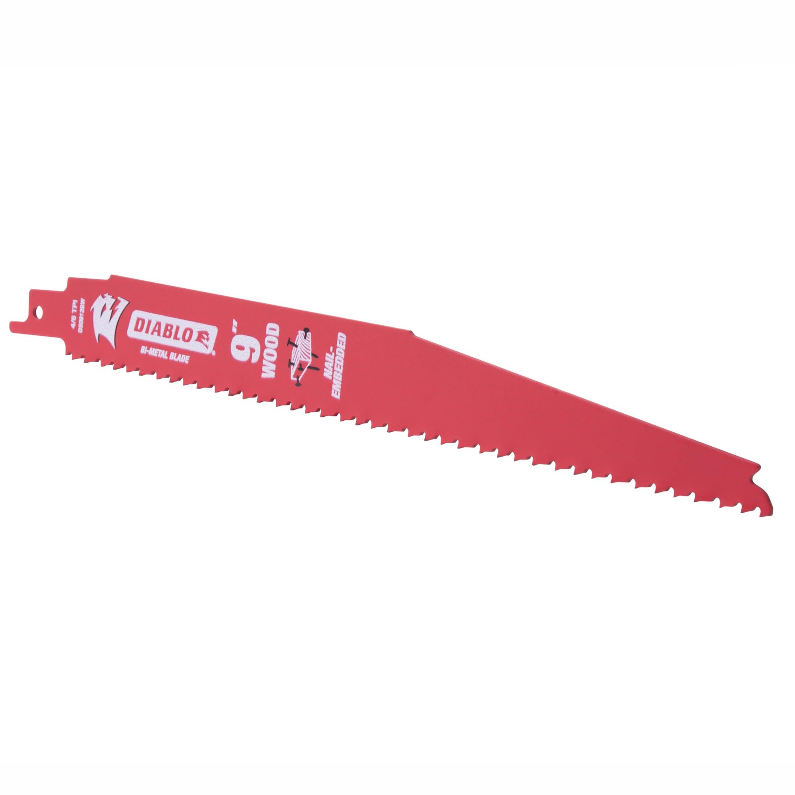 Diablo 9 in. Bi-Metal Nail Embedded Wood Reciprocating Saw Blade 4/6 TPI 25 Pk