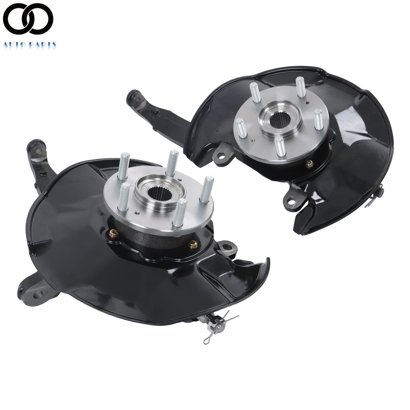 For Honda Accord 2.4L Pair Front Steering Knuckle & Wheel Bearing Hub Assembly