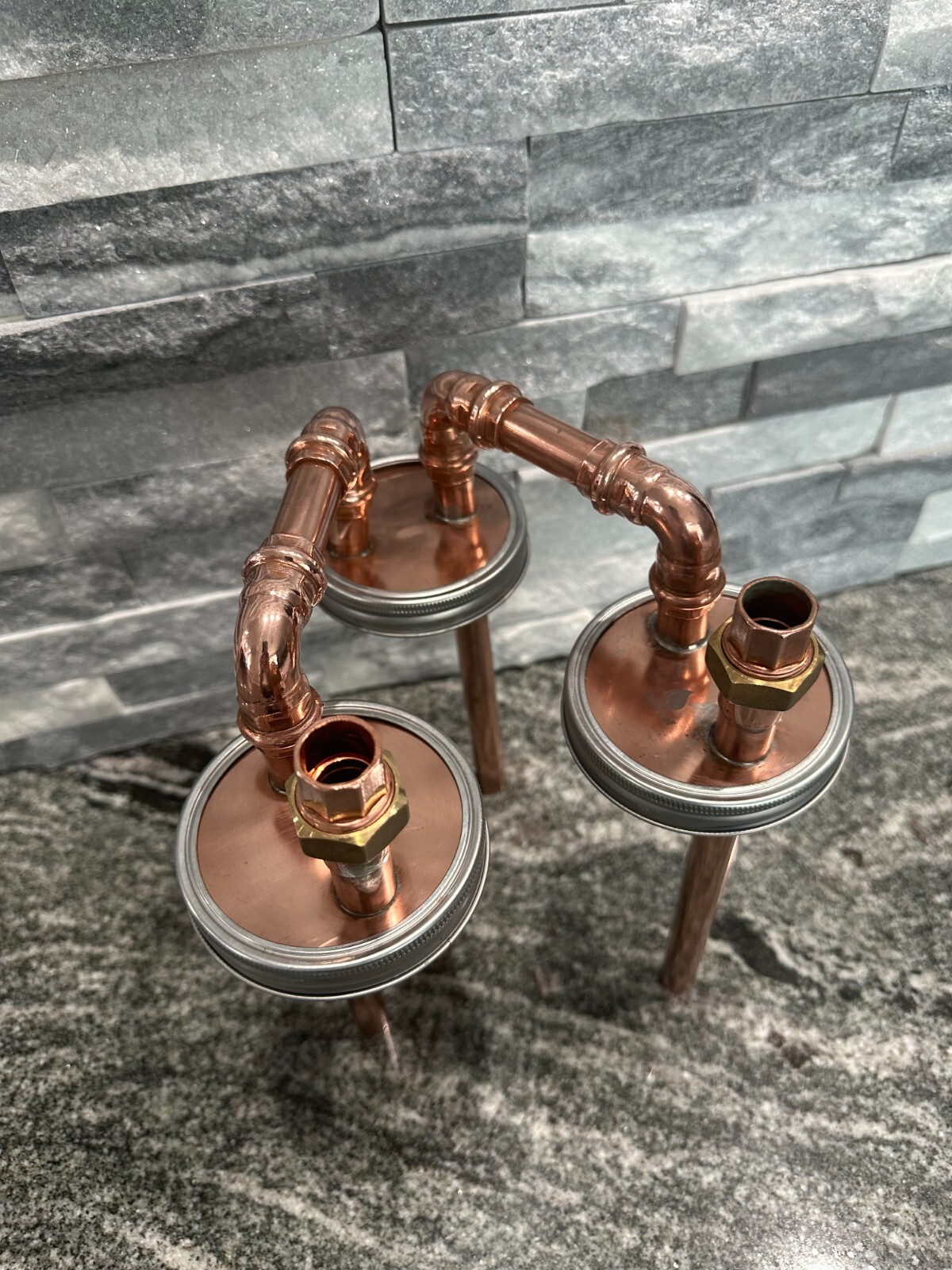 CoProof 1/2” Tandem Mason Jar Thumpers for Wide Mouth Half Gallon Mason Jar A15