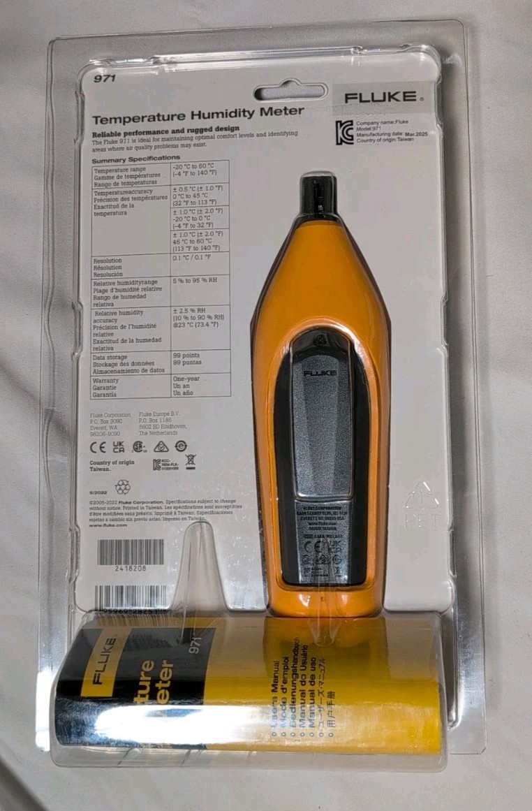 Fluke 971 Temperature Humidity Meter. *A3